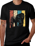 Retro Gorilla Graphic T-Shirt - Black