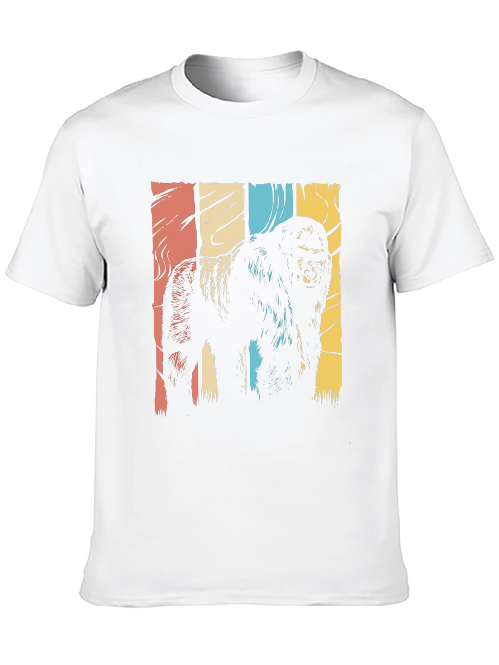 Retro Gorilla Graphic T-Shirt - Black