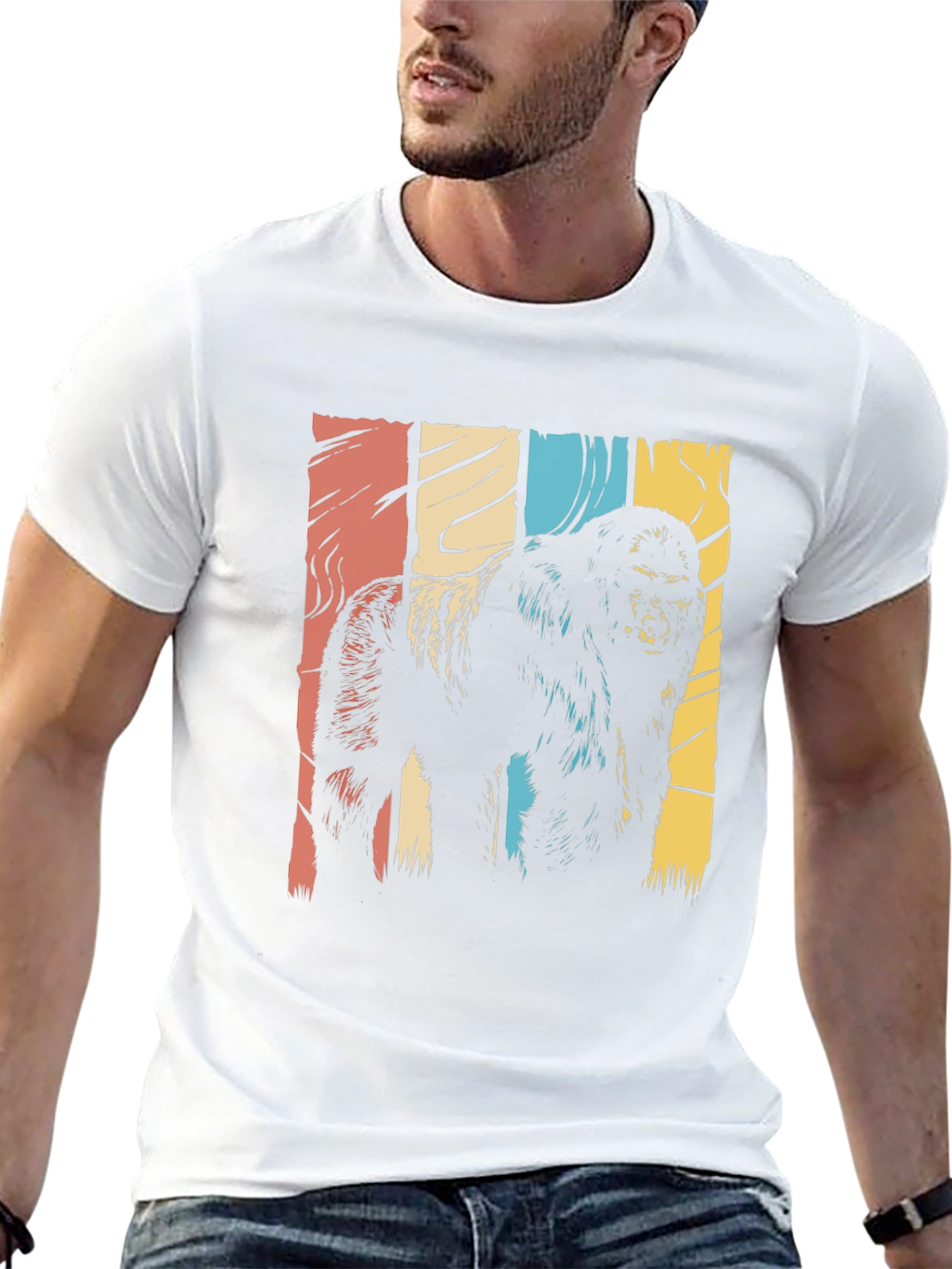 Retro Gorilla Graphic T-Shirt - Black