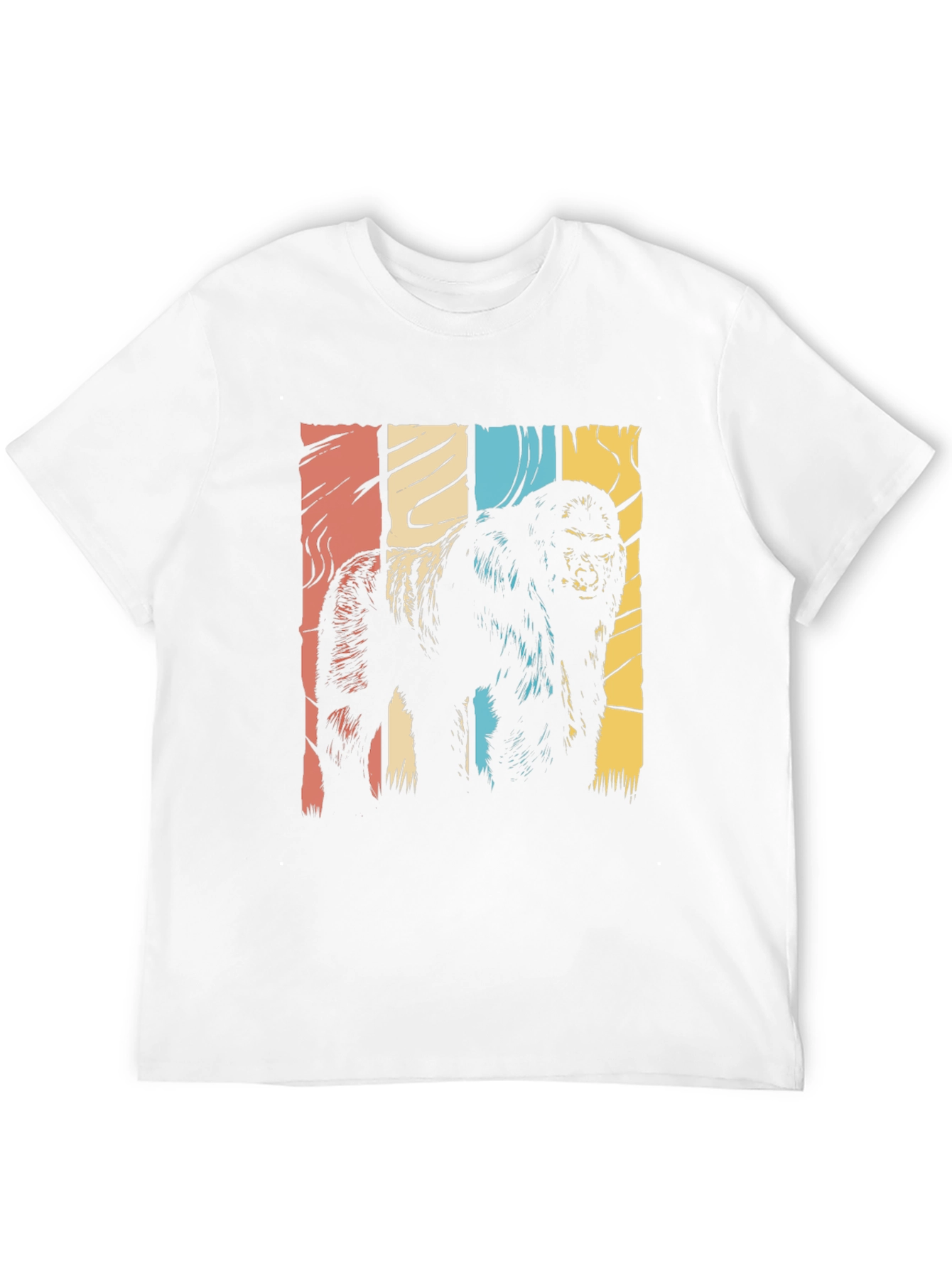 Retro Gorilla Graphic T-Shirt - Black