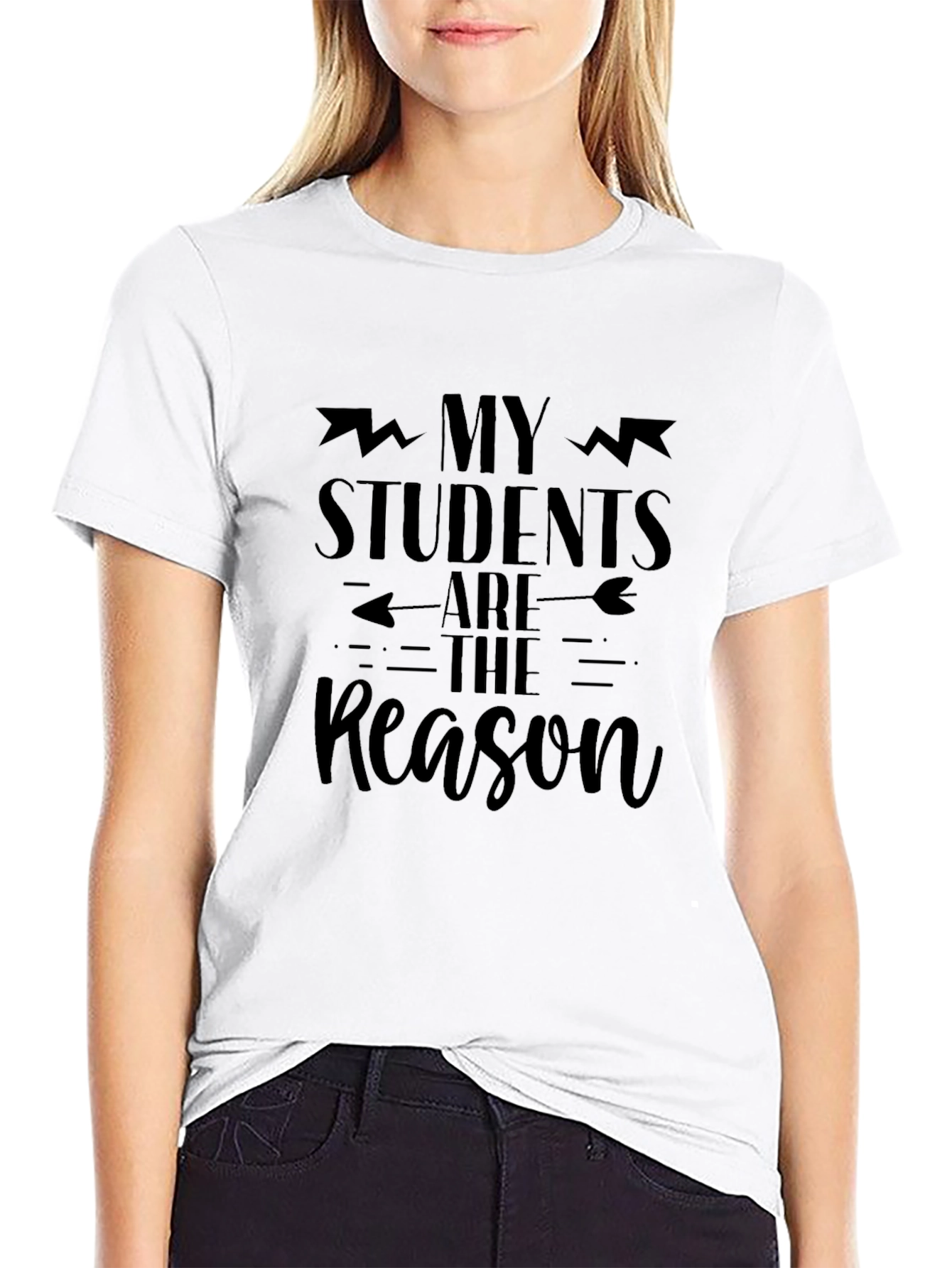 My Students Are The Reason Black Graphic Tee