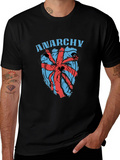 Anarchy Bulldog Graphic Tee - Edgy Style