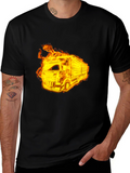 Flaming Truck Black T-Shirt