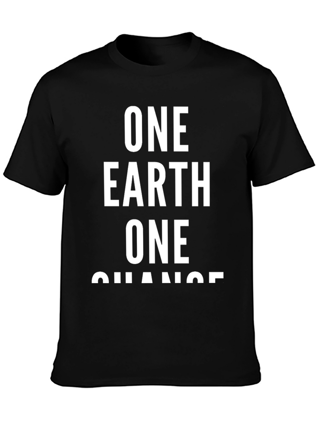 One Earth One Chance Black T-Shirt