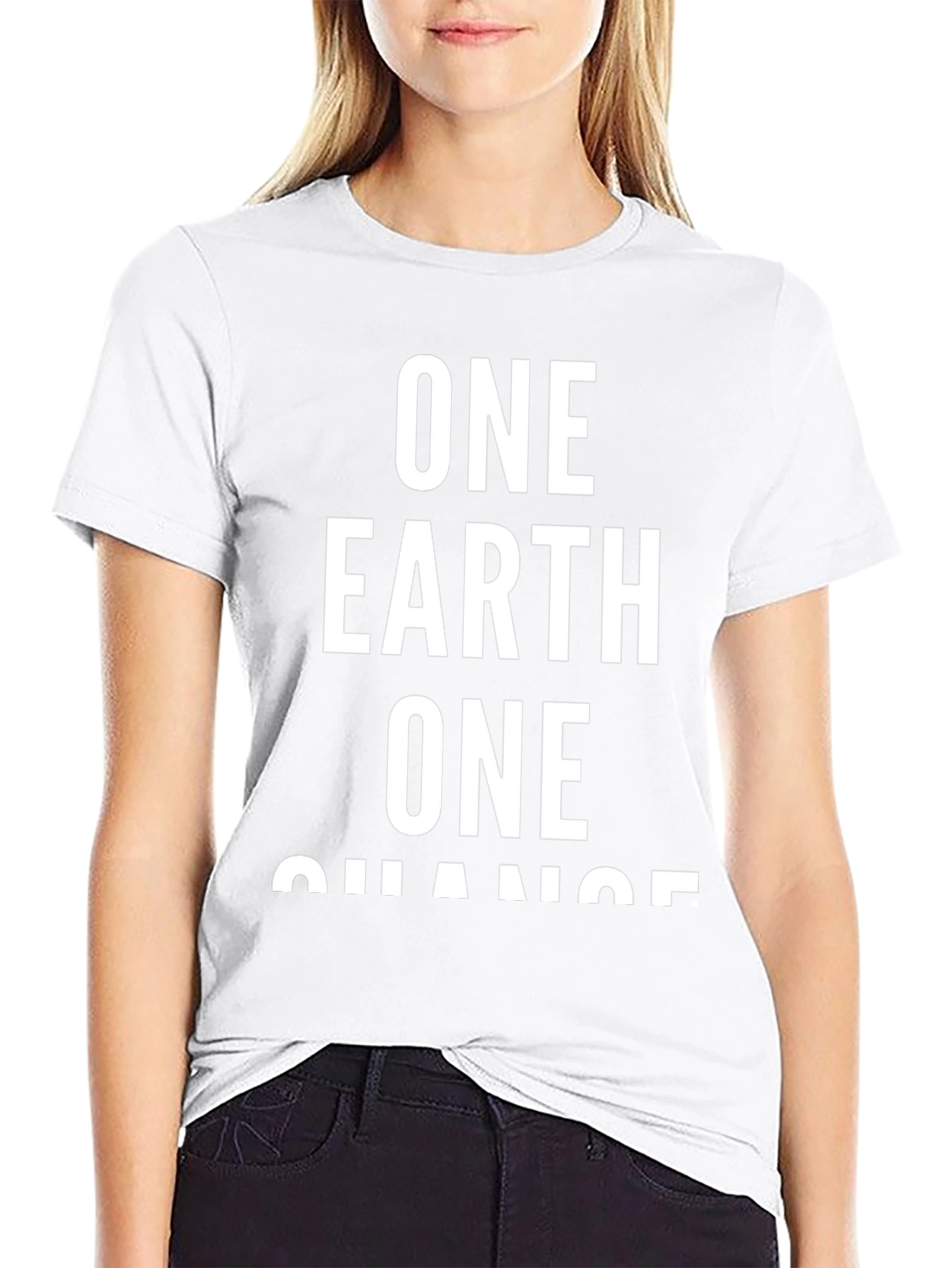 One Earth One Chance Black T-Shirt