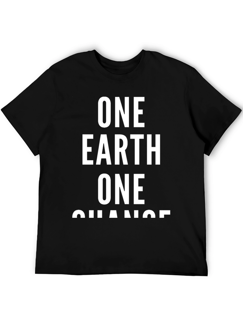 One Earth One Chance Black T-Shirt