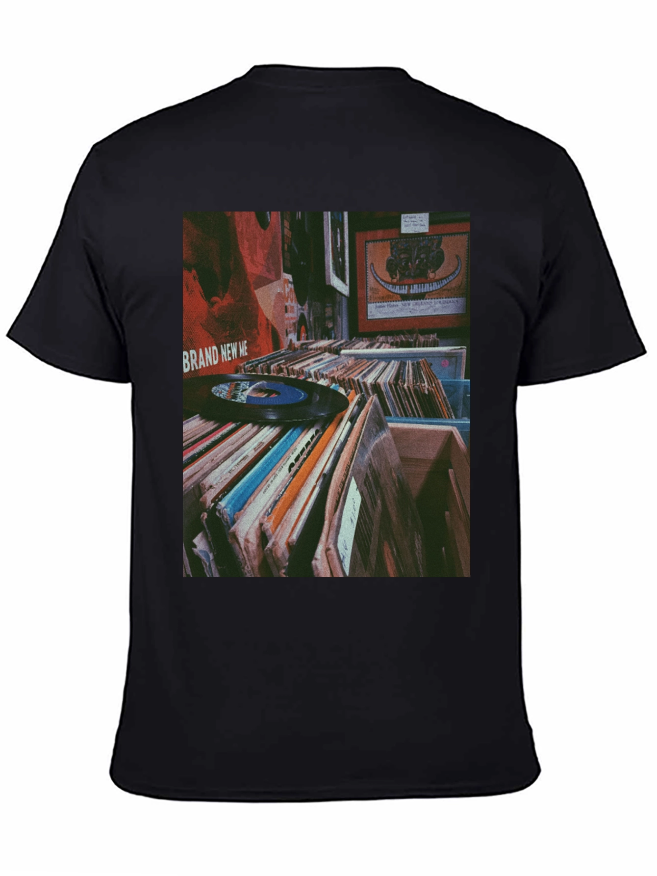 Vinyl Record Collection Graphic Tee - Music Lover Shirt