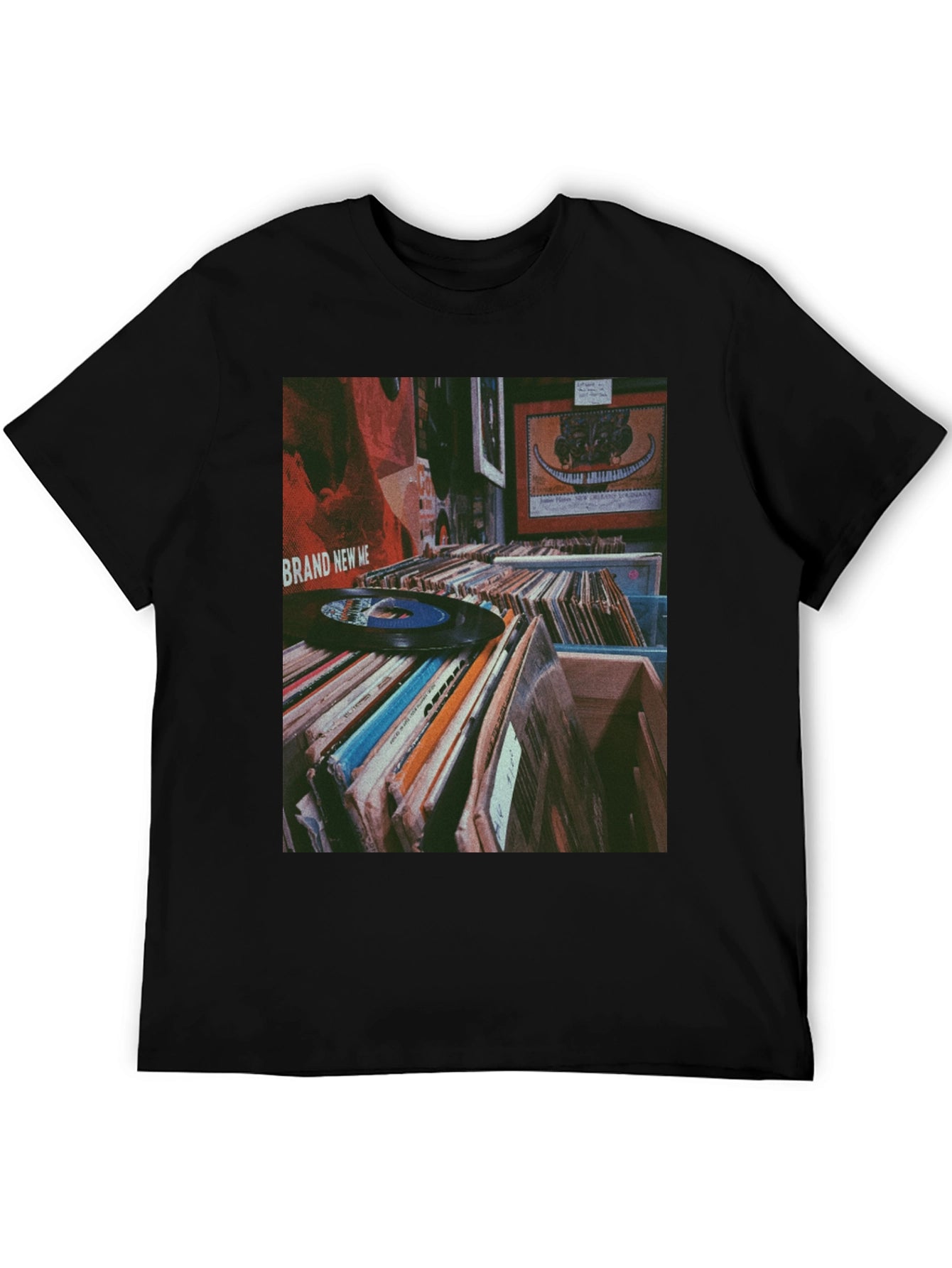 Vinyl Record Collection Graphic Tee - Music Lover Shirt