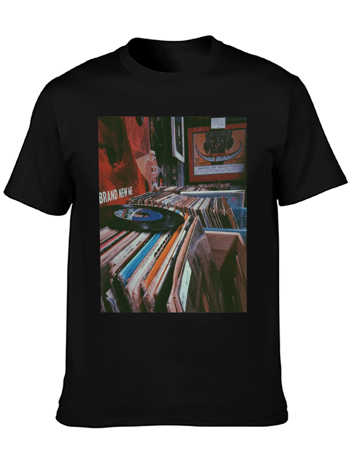 Vinyl Record Collection Graphic Tee - Music Lover Shirt