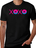 XOXO Graphic Tee - Trendy Hugs & Kisses T-Shirt
