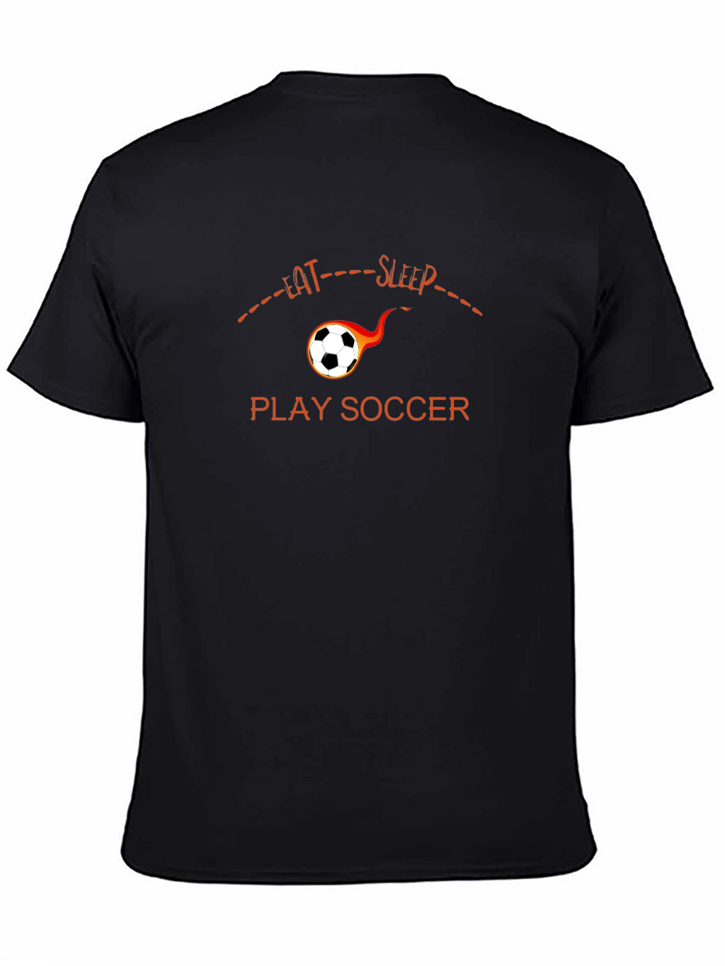 Eat Sleep Play Soccer T-Shirt - Black