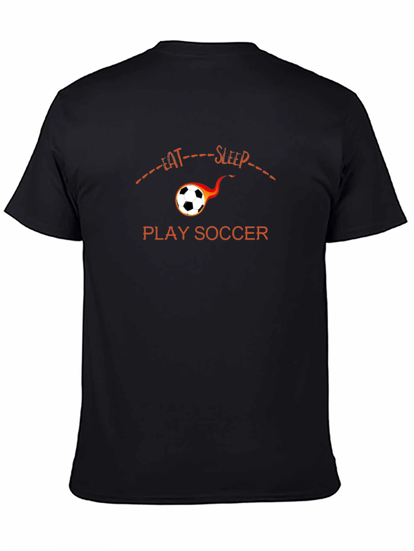 Eat Sleep Play Soccer T-Shirt - Black
