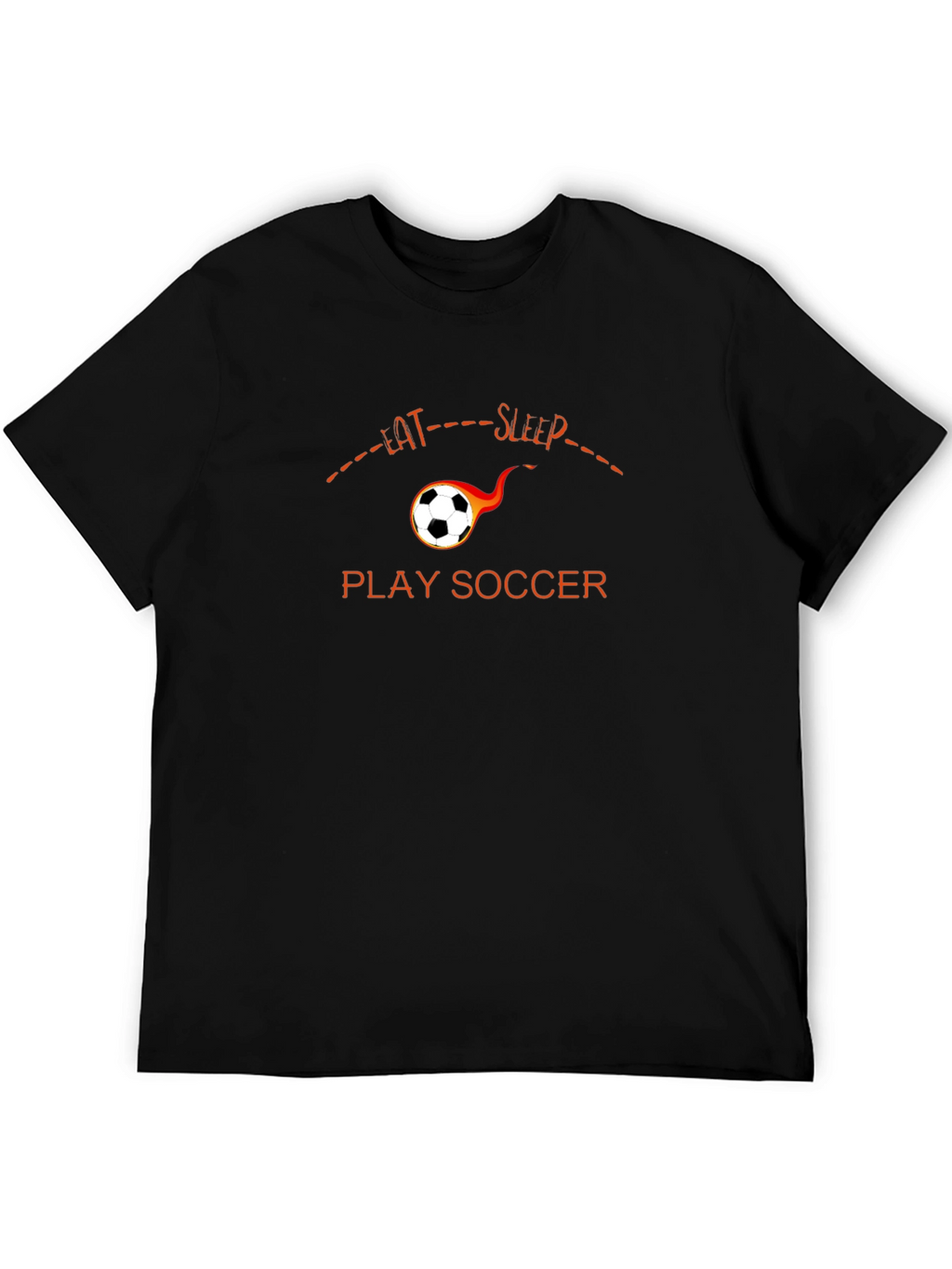 Eat Sleep Play Soccer T-Shirt - Black