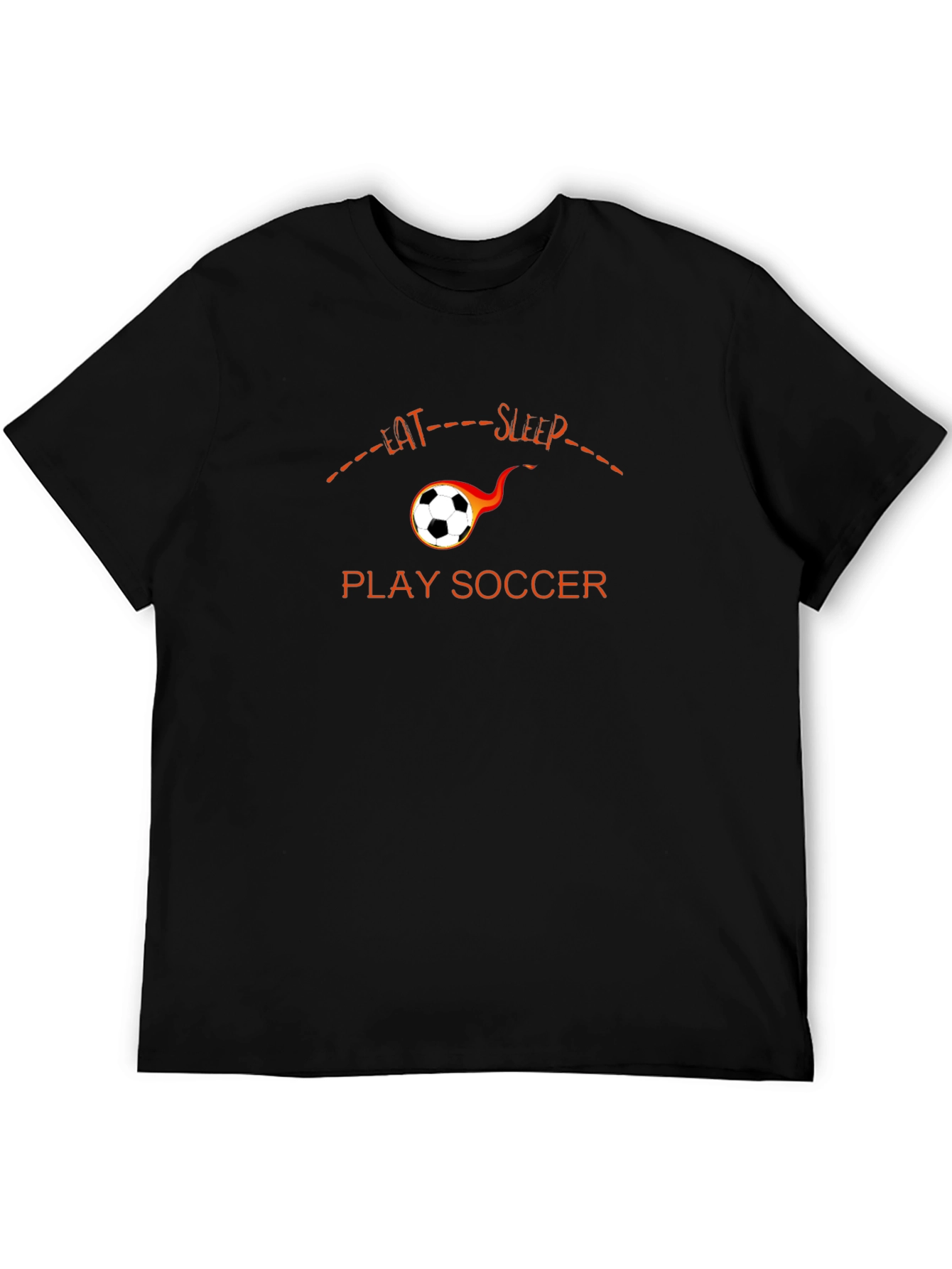 Eat Sleep Play Soccer T-Shirt - Black