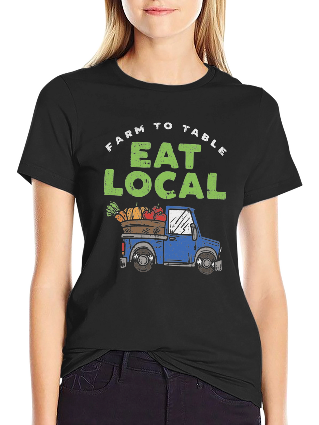 Farm to Table Eat Local Graphic Tee