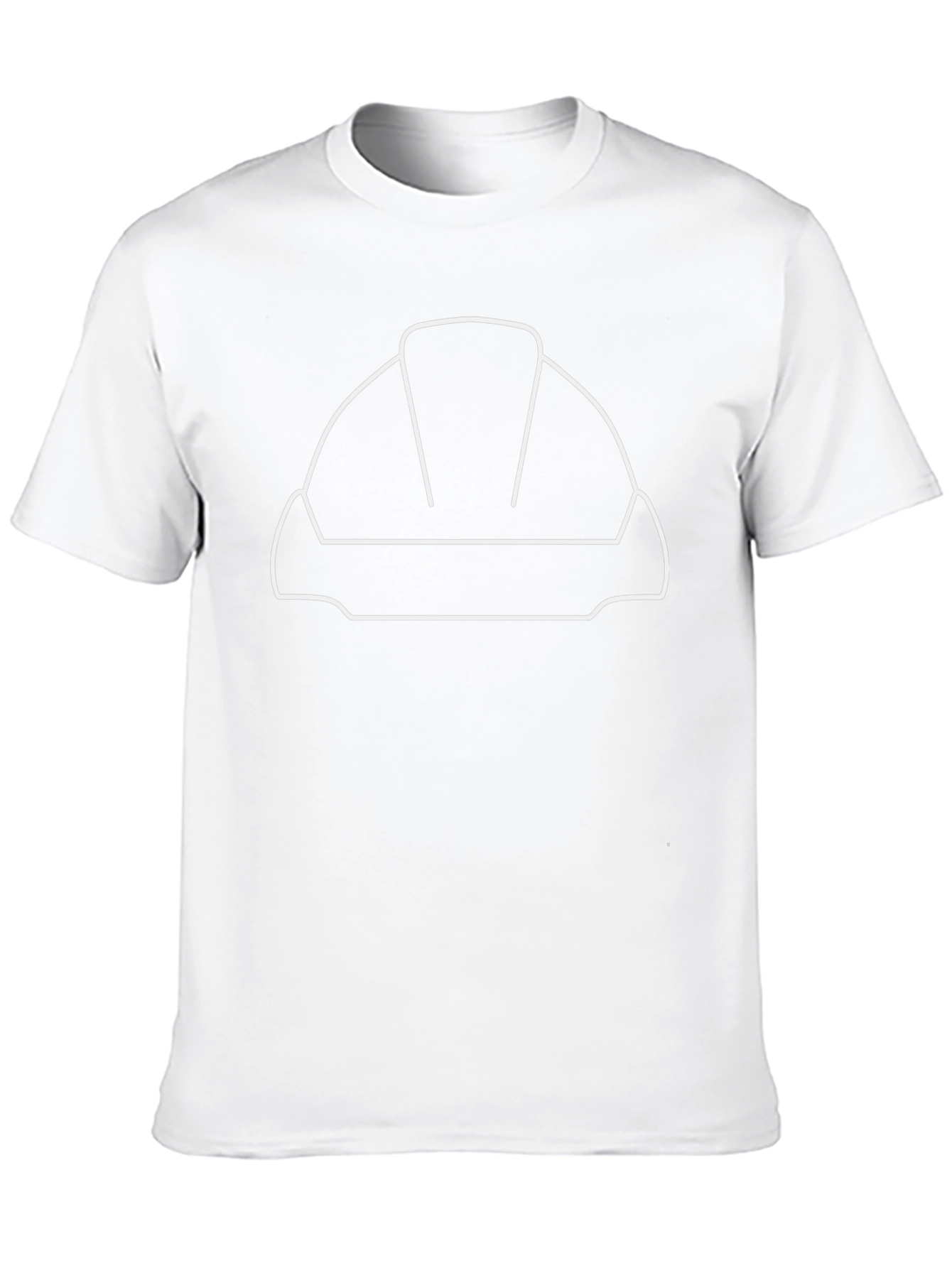 Hard Hat Outline Graphic T-Shirt
