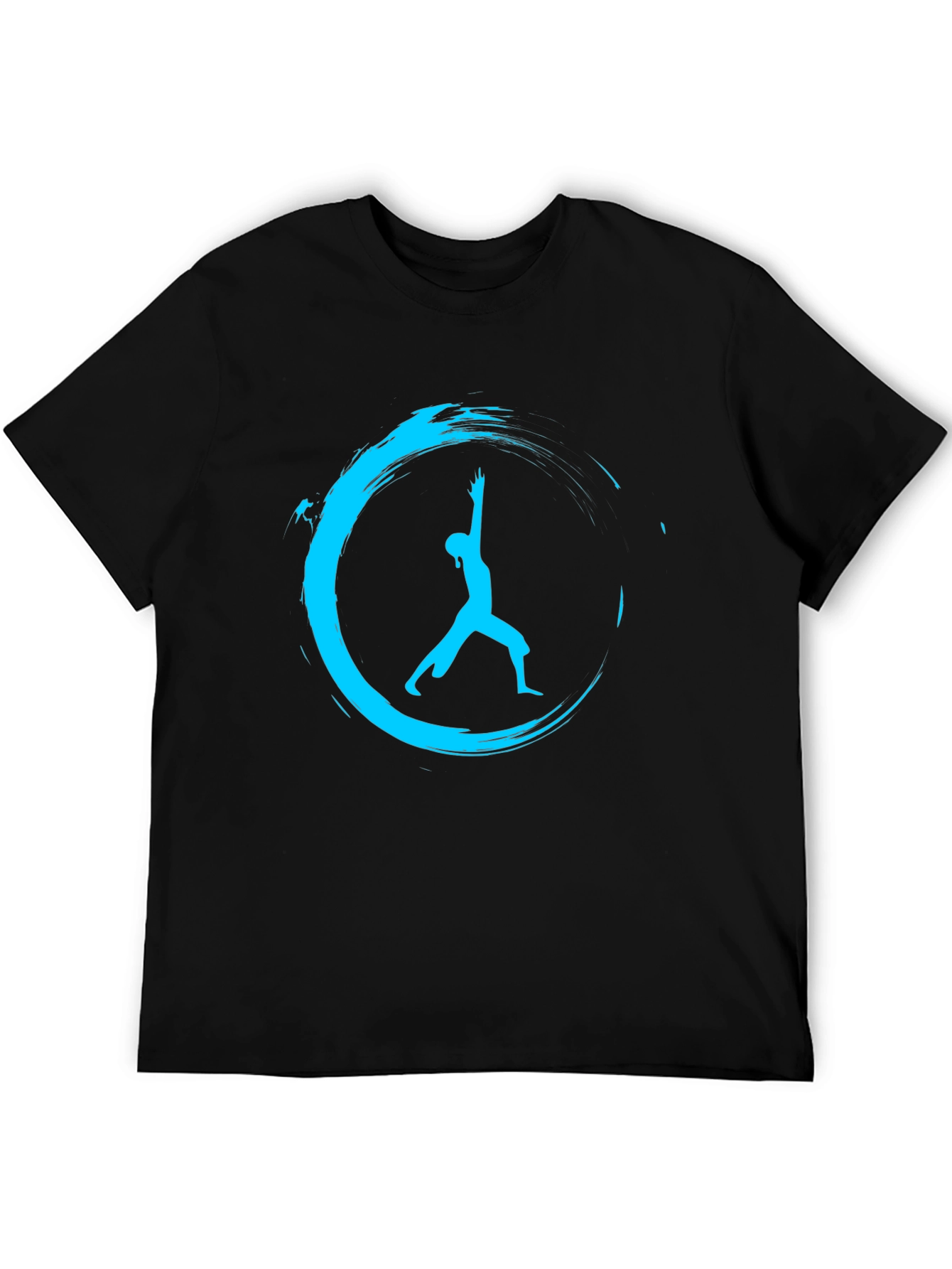 Zen Yoga Pose Black T-Shirt