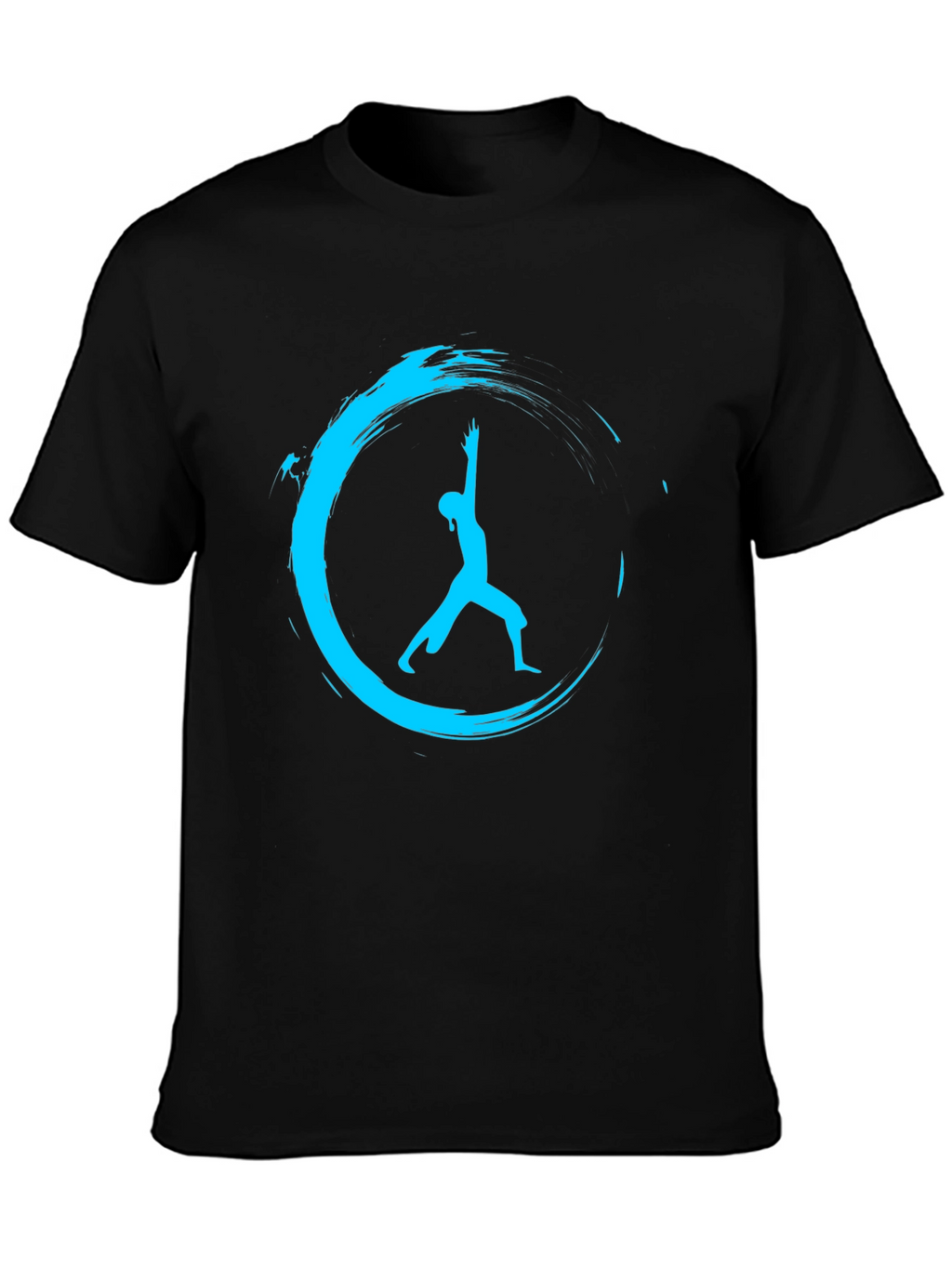 Zen Yoga Pose Black T-Shirt