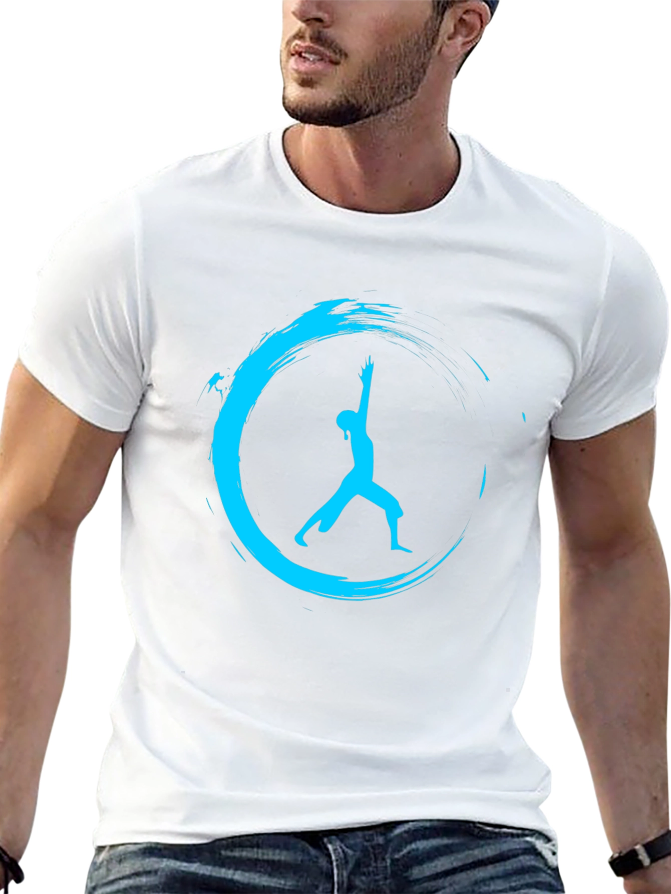 Zen Yoga Pose Black T-Shirt