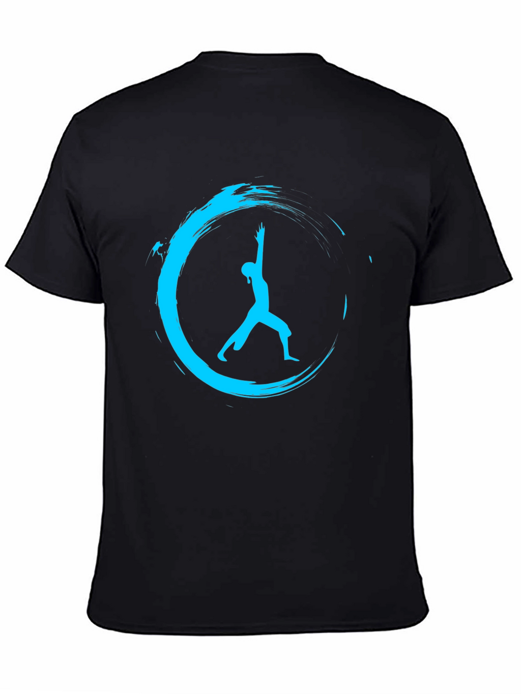 Zen Yoga Pose Black T-Shirt