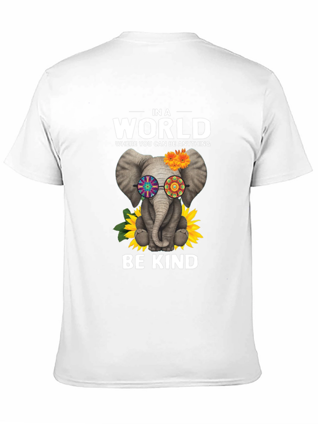 Be Kind Elephant T-Shirt - Hippie Style Tee