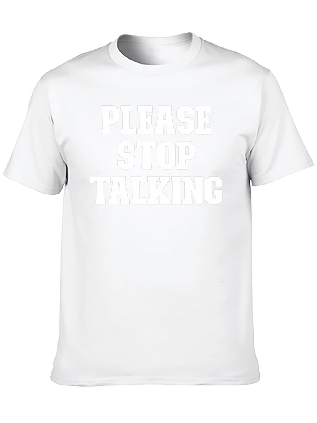 Please Stop Talking Graphic Tee - Black