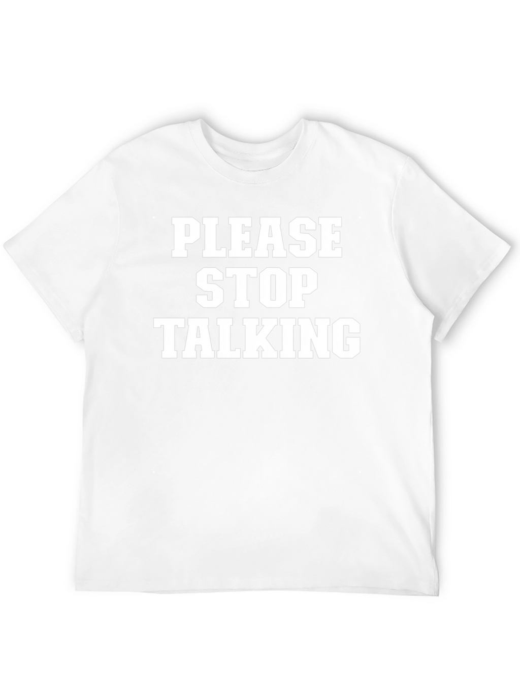 Please Stop Talking Graphic Tee - Black