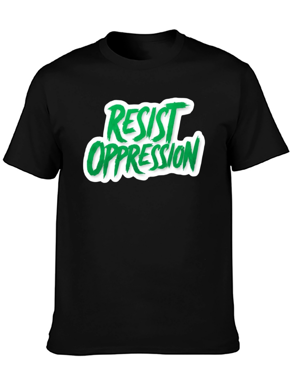 Resist Oppression Graphic Tee - Black