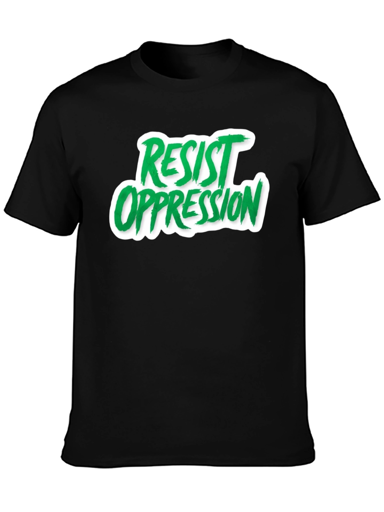 Resist Oppression Graphic Tee - Black