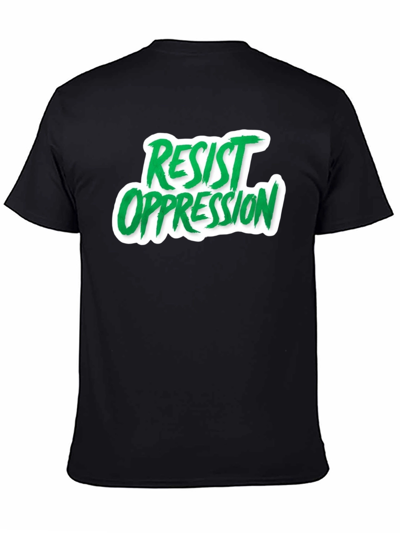 Resist Oppression Graphic Tee - Black