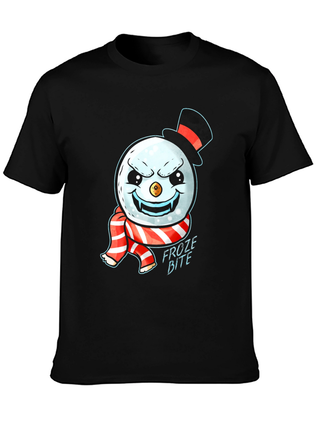 Froze Bite Graphic Tee - Vampire Snowman