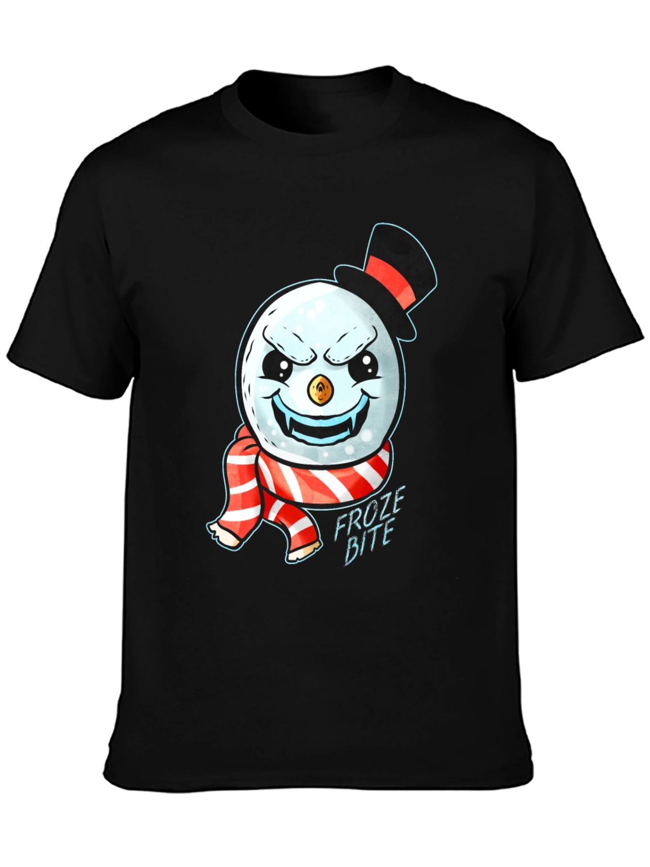 Froze Bite Graphic Tee - Vampire Snowman