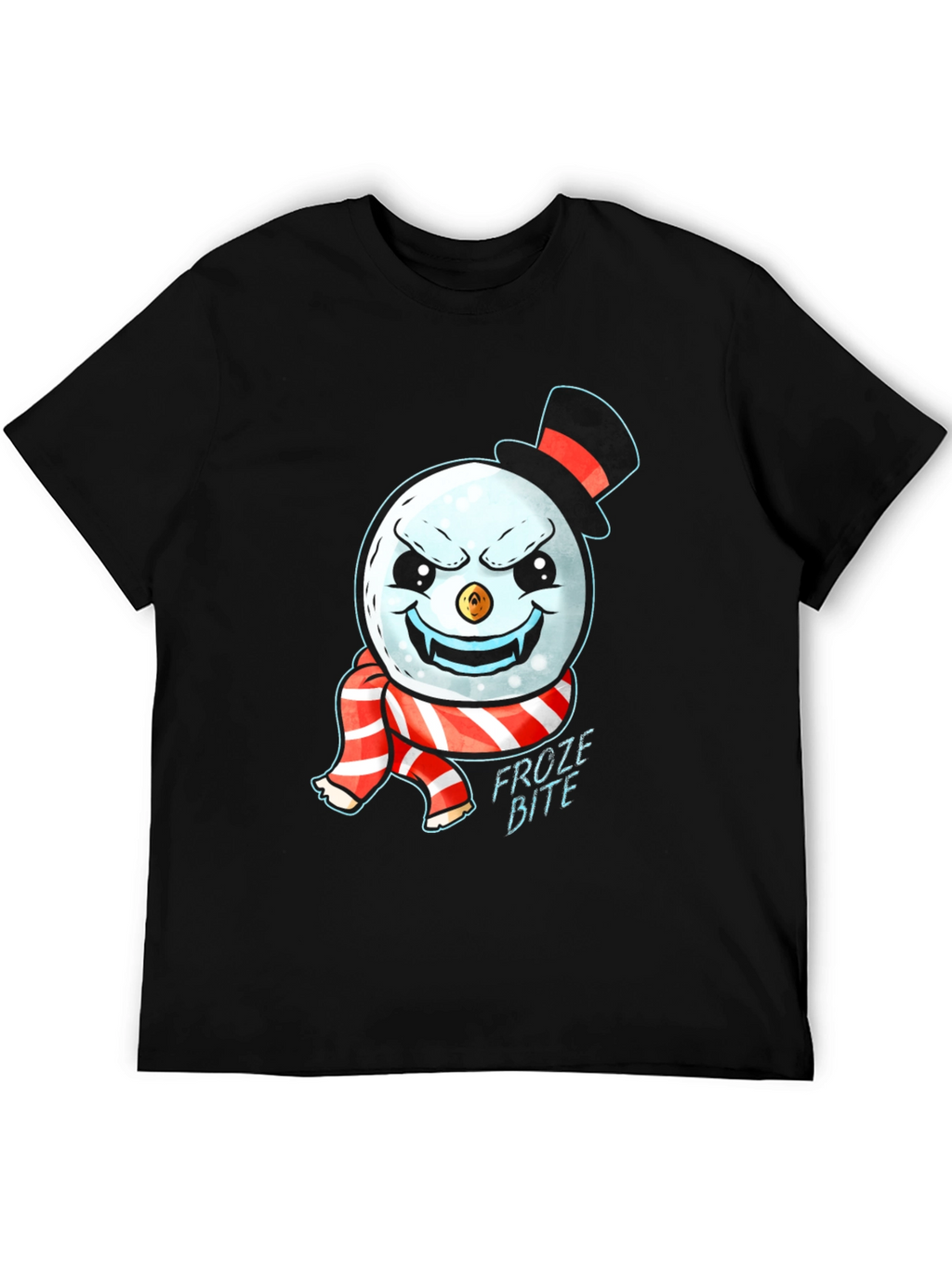 Froze Bite Graphic Tee - Vampire Snowman