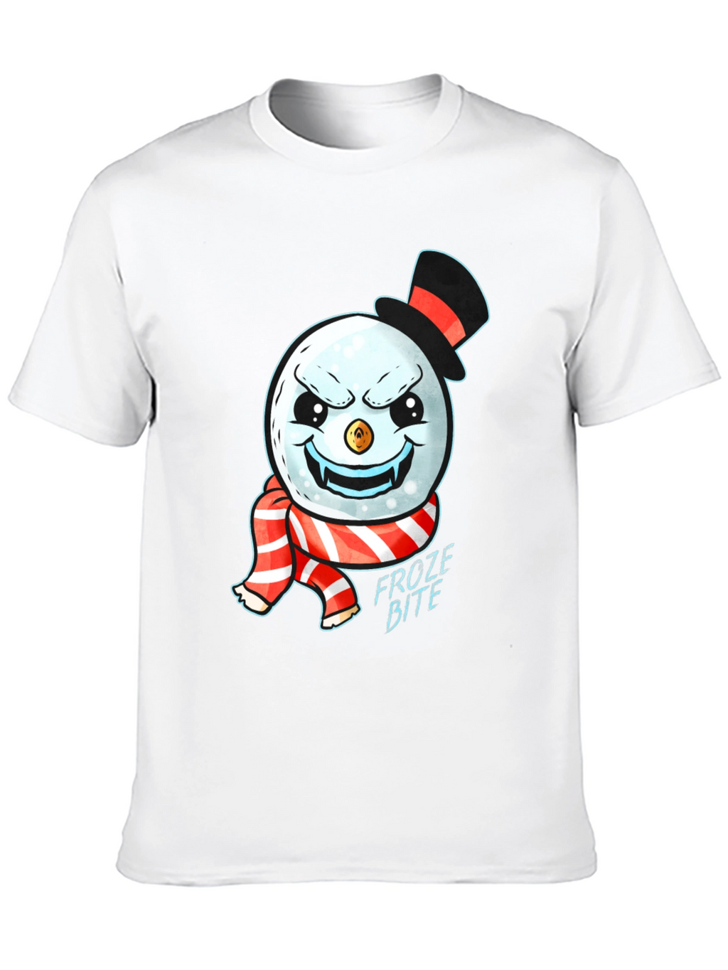 Froze Bite Graphic Tee - Vampire Snowman