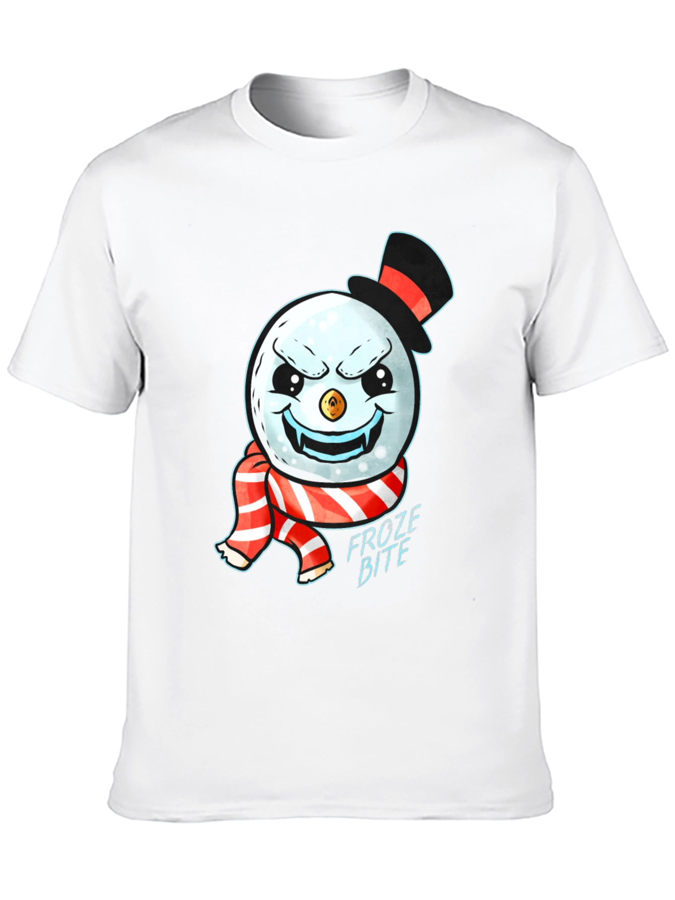 Froze Bite Graphic Tee - Vampire Snowman