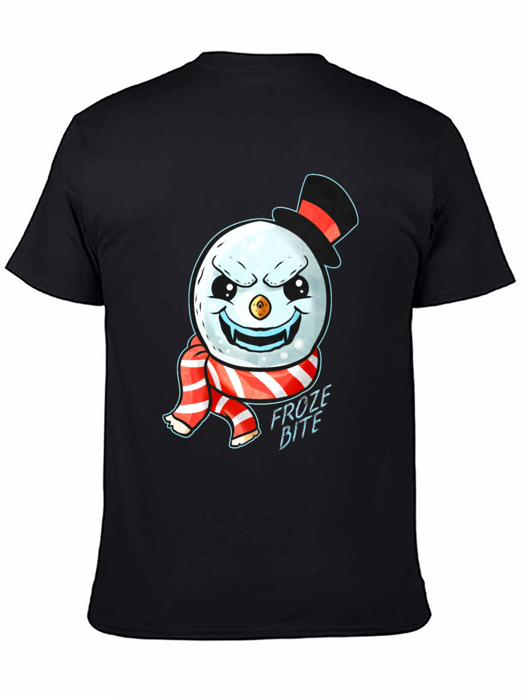 Froze Bite Graphic Tee - Vampire Snowman