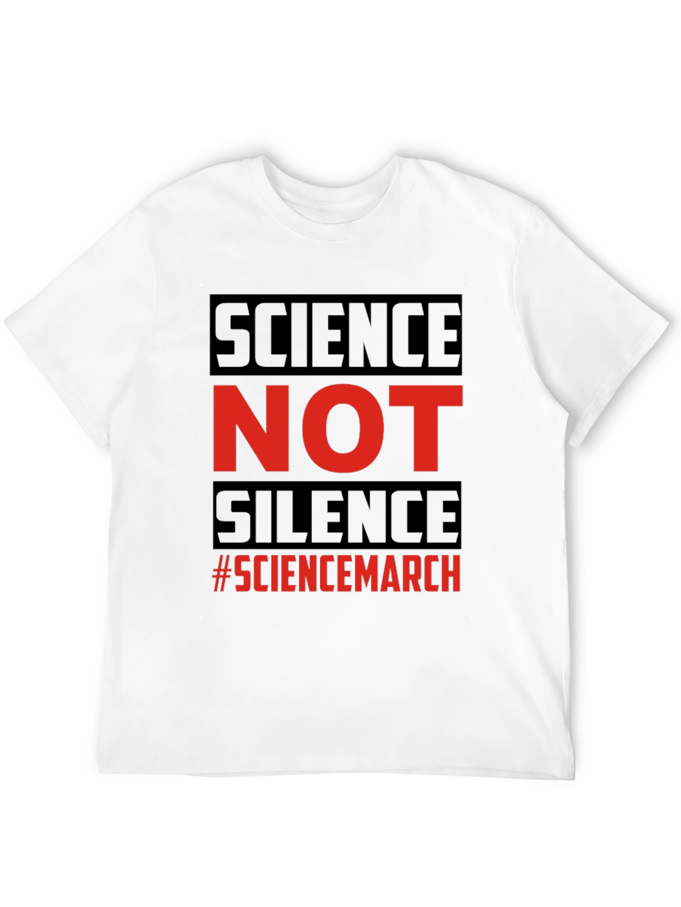 Science Not Silence T-Shirt - Science March Tee