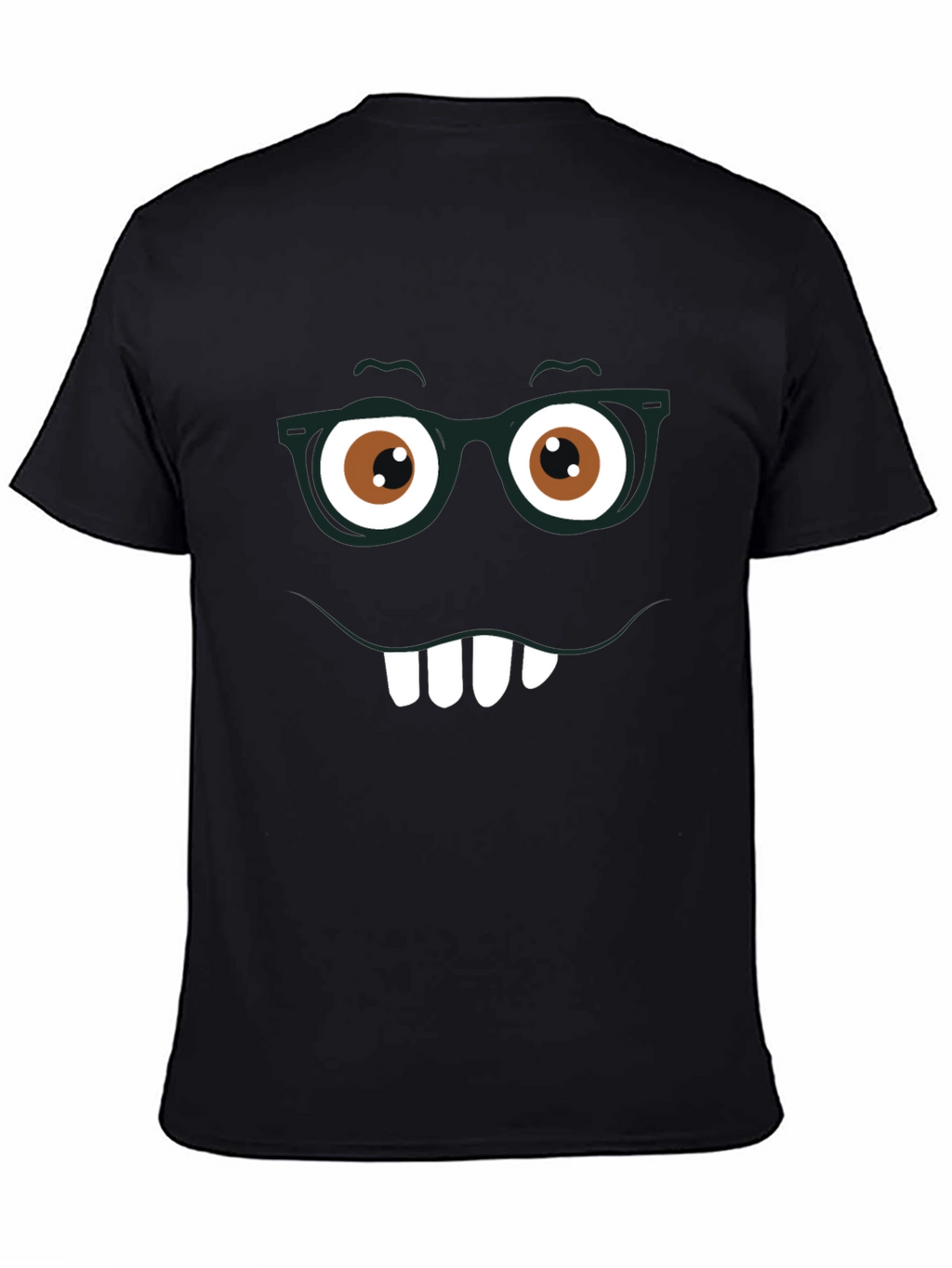 Funny Face Graphic Tee - Nerdy Smile