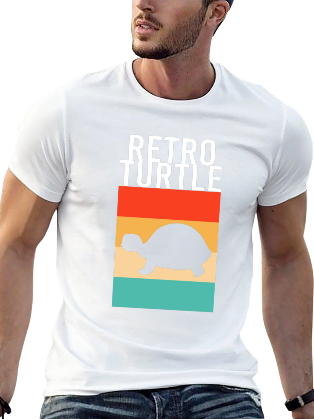 Retro Turtle Graphic T-Shirt - Comfort and Style
