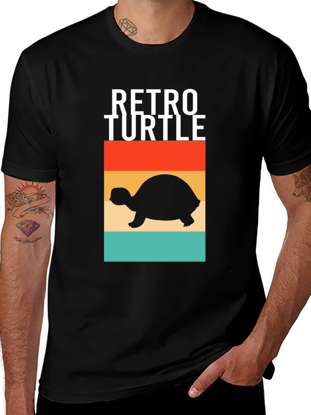 Retro Turtle Graphic T-Shirt - Comfort and Style