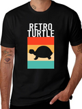 Retro Turtle Graphic T-Shirt - Comfort and Style