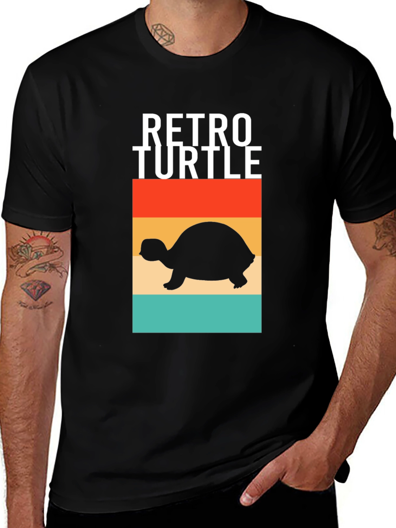 Retro Turtle Graphic T-Shirt - Comfort and Style