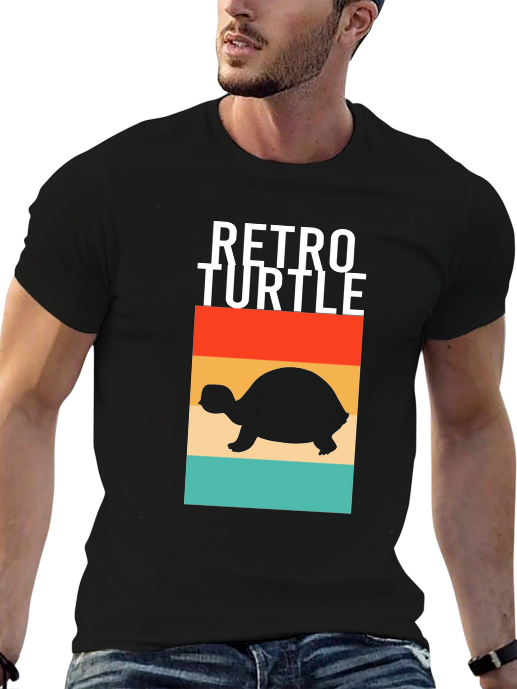 Retro Turtle Graphic T-Shirt - Comfort and Style
