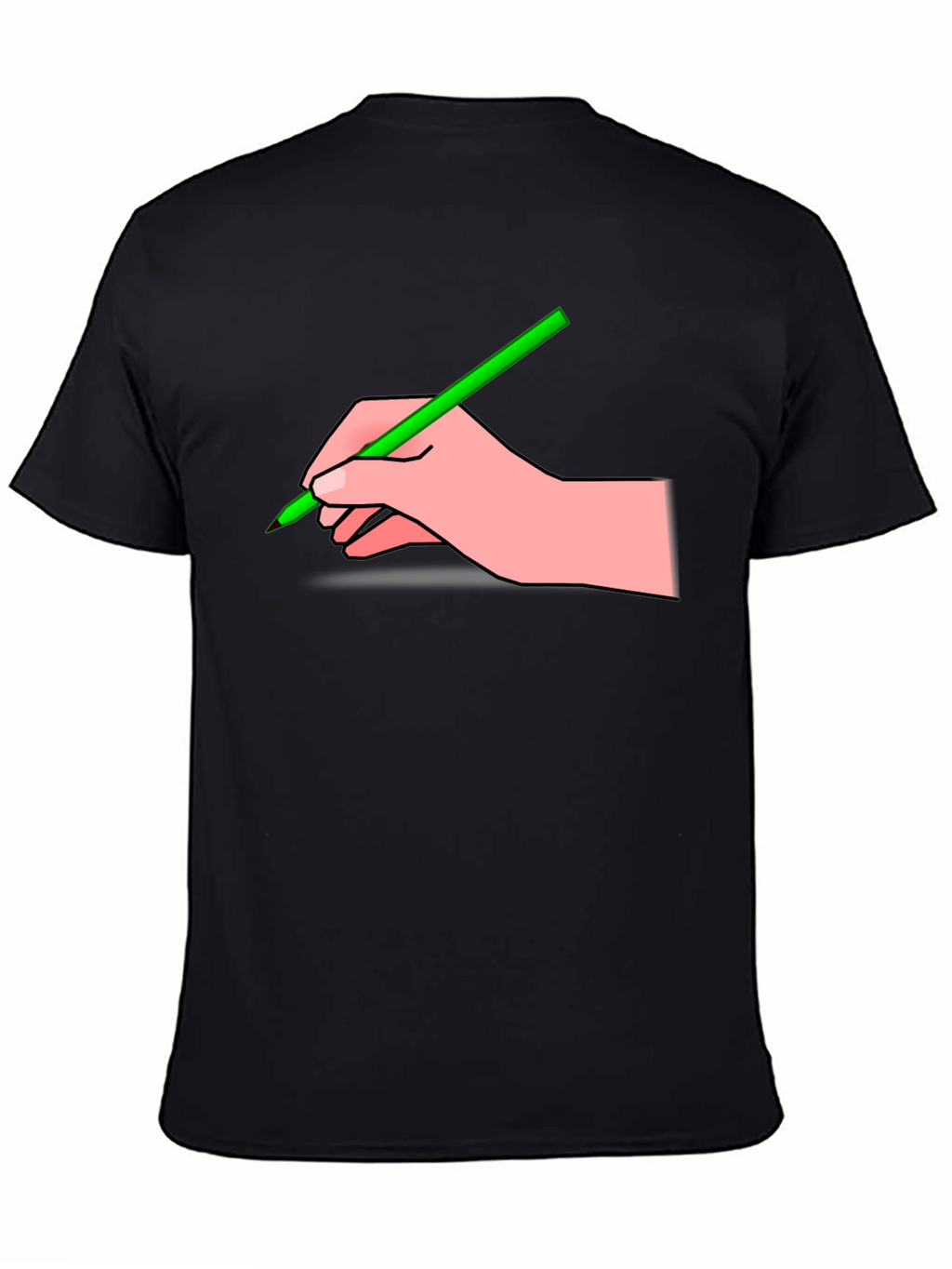 Hand with Pencil Graphic T-Shirt