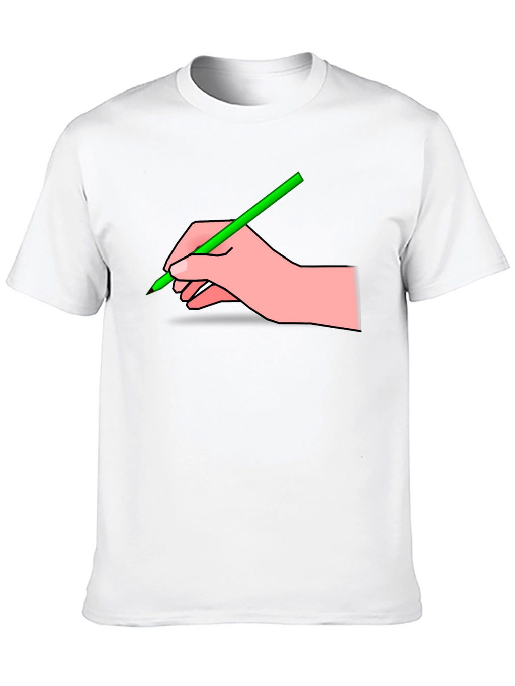 Hand with Pencil Graphic T-Shirt