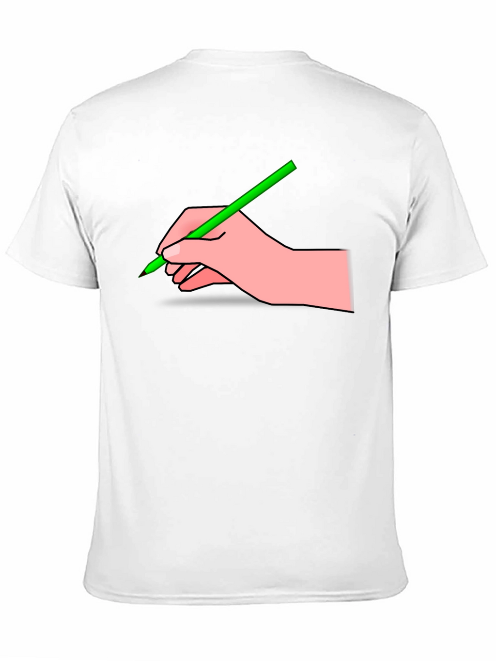 Hand with Pencil Graphic T-Shirt