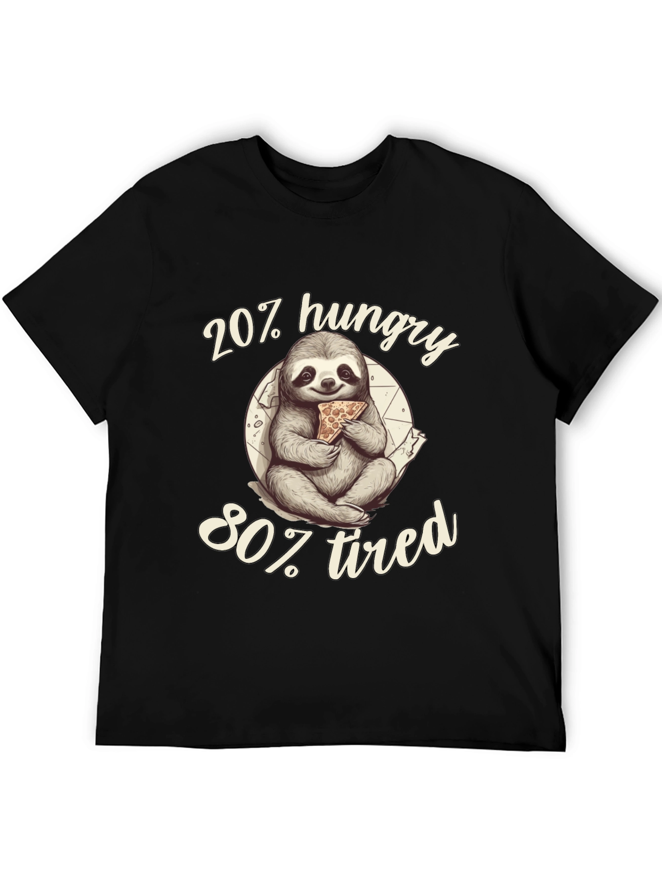 20% Hungry 80% Tired Sloth Graphic Tee