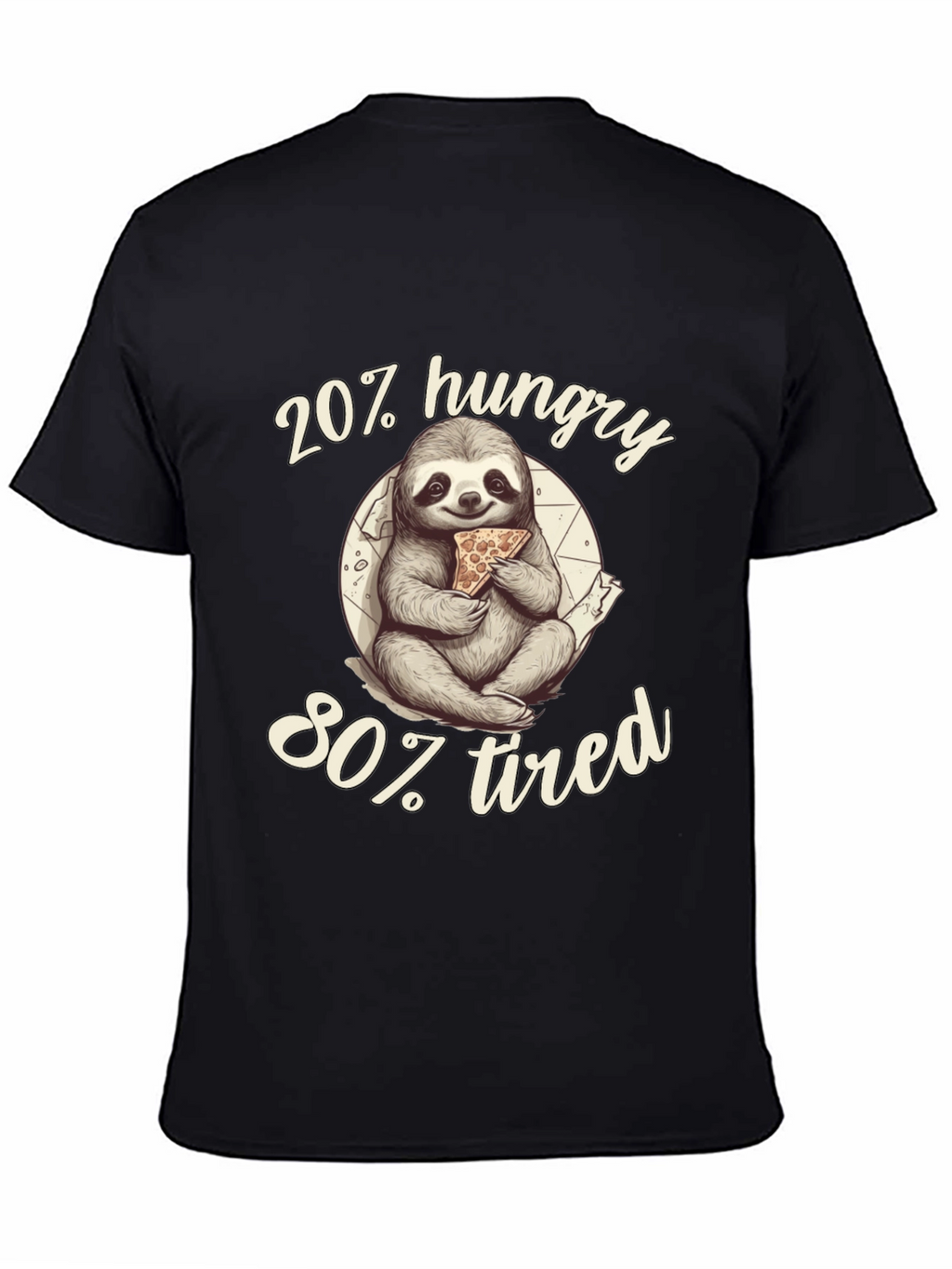 20% Hungry 80% Tired Sloth Graphic Tee