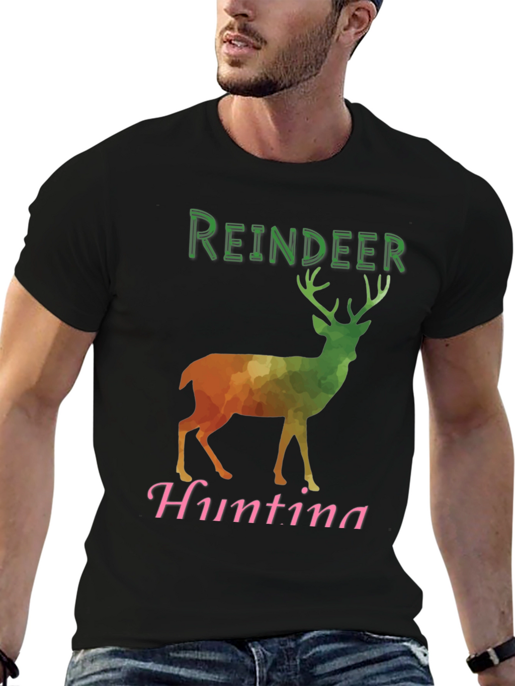 Reindeer Hunting Graphic Tee
