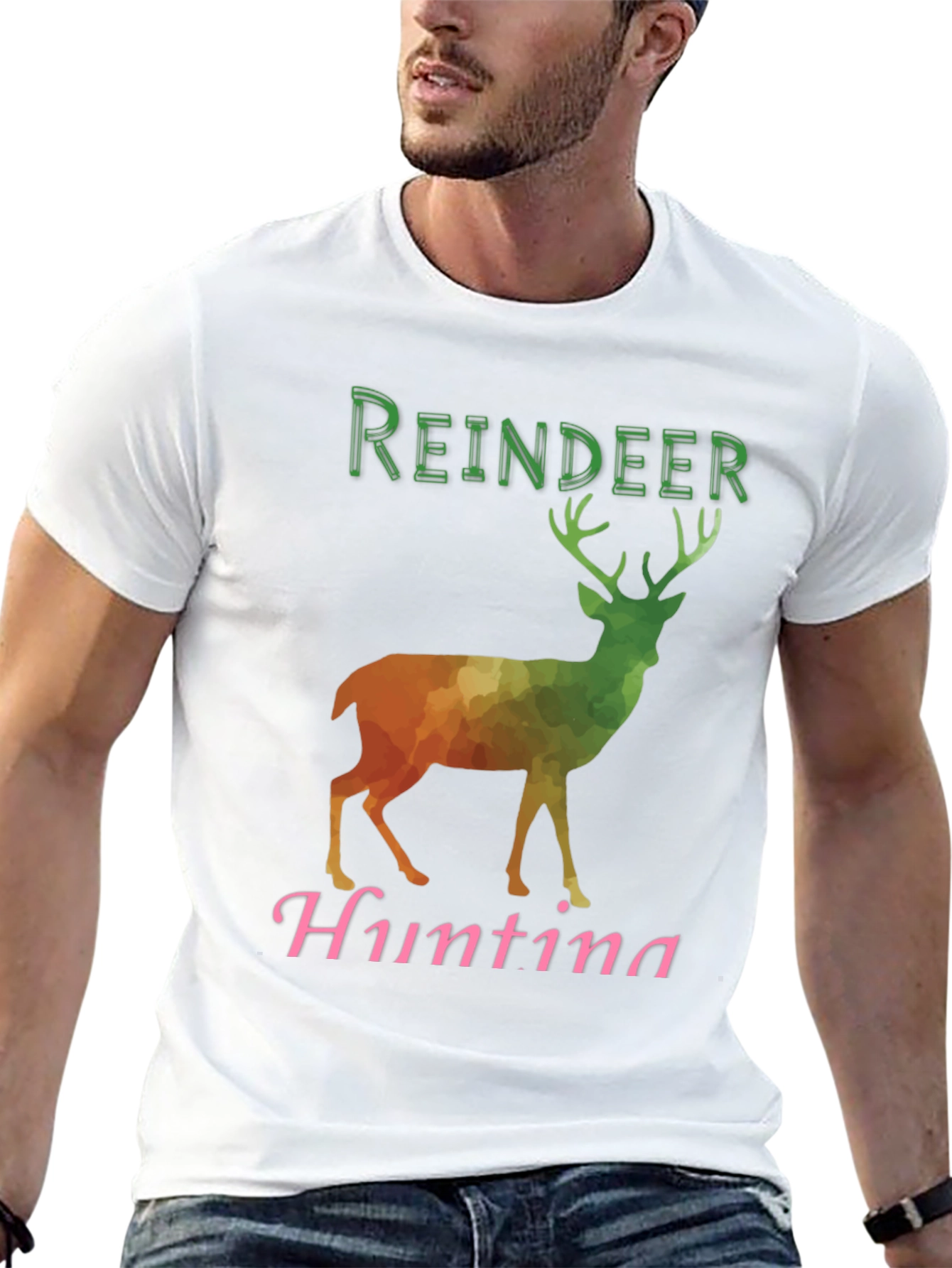 Reindeer Hunting Graphic Tee